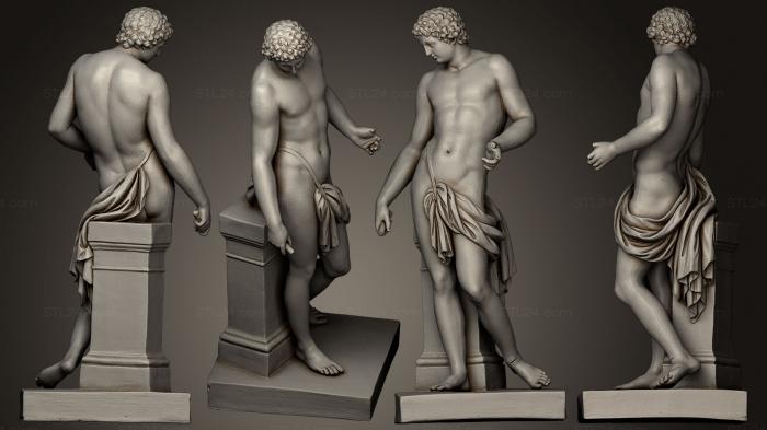 Statues antique and historical (Stojcy modzieniec, STKA_1297) 3D models for cnc